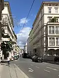 A la Türkenstrasse, face à la ville