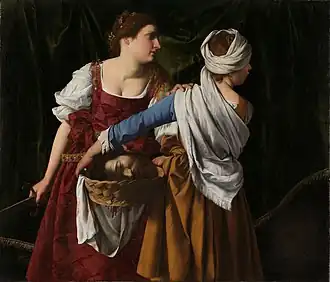 Orazio Gentileschi (et Artemisia Gentileschi ?), Judith et sa servante avec la tête d'Holopherne, vers 1608-1612 – Musée national, Oslo.