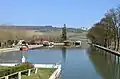 Vue depuis le canal de Bourgogne