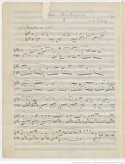 page du manuscrit