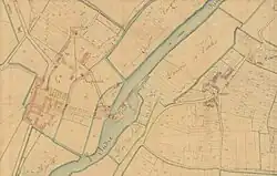 Extrait d'une carte ancienne.