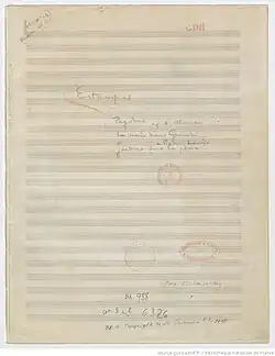 page du manuscrit