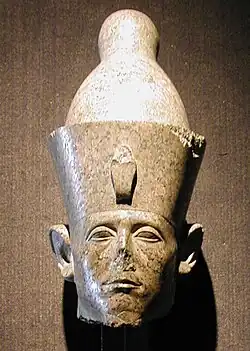 Tête d'une statue colossale de Sésostris&nbsp;III