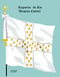 drapeau colonel de 1663 à 1757