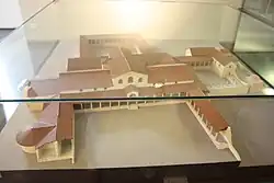 Maquette d'une villa romaine.