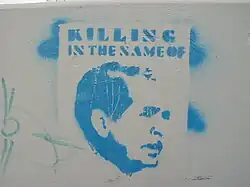 Affiche bleue.