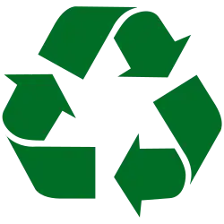 Logo représentant un ruban de Möbius vert.