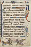 Folio 82 : une joute entre deux chevaliers.