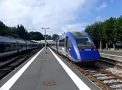 TER Rennes - Caen, changeant de sens à Granville.