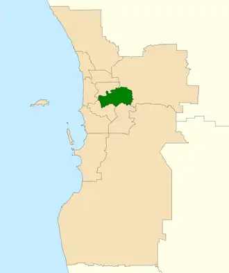 Carte de la circonscription.