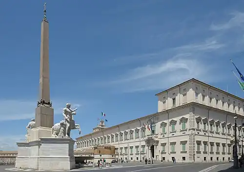 Le palais du Quirinal.