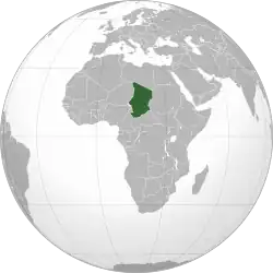 Description de l'image Chad (orthographic projection).svg.