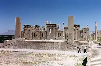 Vestiges du palais de Darius Ier à Persepolis.