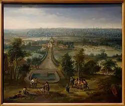 La drève Sainte-Anne au XVIIIe&nbsp;siècle (toile d'Andréas Martin).