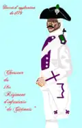 Uniforme du régiment de 1779 à 1791.