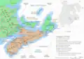 Localisation de Chedabouctou en 1754.