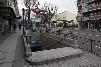 Entrée de la station.