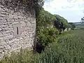 Détail du mur fortifié (façade ouest)
