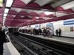 La station de la ligne 1 avant l'installation des portes palières.