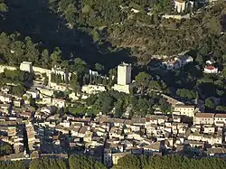 Vue aérienne.