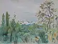 Le Marais, pastel, 42,5 x 52. Collection particulière.
