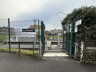 L'accès no&nbsp;4 « Rue René Paillole ».