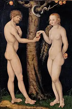 Lucas Cranach l'Ancien Adam et Ève 1520