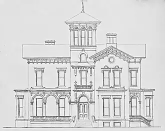 Maison Hubbell (1868) par le cabinet d'architectes Kuler & Hubbell (Toledo, Ohio)