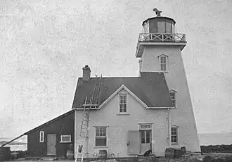 La maison-phare en 1890.