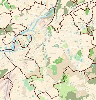 voir sur la carte de Metz