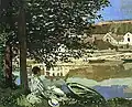 Sur la rive de la Seine Bennecourt Claude Monet, 1868