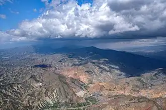 Alboloduy et les environs, vue vers le nord