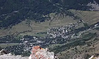 Villages du Freyssinet et des Guibertes.
