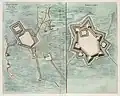 Evolution des fortifications de la ville après la prise de 1597 par Maurice de Nassau