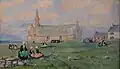 Ernest Guérin ː Notre-Dame-des-Fleurs, Plouharnel (aquarelle et gouache sur papier, non daté).