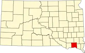 Localisation de Comté de Yankton(en) Yankton County
