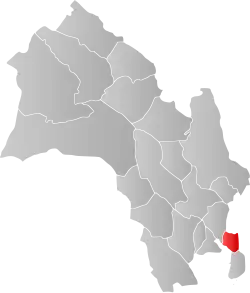 Localisation de Røyken