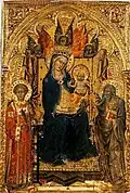 Vierge à l'Enfant avec saint Laurent et saint André, Francesco di Vannuccio, vers 1387