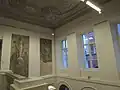 Escalier d'honneur et fresques en grisaille