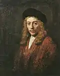 Rembrandt, Portrait d'un jeune homme (peut-être le fils du peintre, Titus), v. 1635-1665, huile sur toile, 82,5 × 67&nbsp;cm.