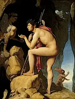 Œdipe explique l'énigme du sphinx, 1808 – 1827, musée du Louvre