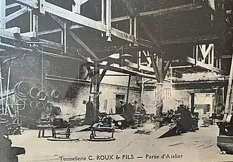 Tonnellerie - Partie d'atelier