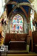 Chapelle de la Vierge, vue vers l'est.
