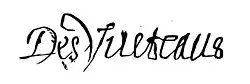 signature de Nicolas Vauquelin des Yveteaux