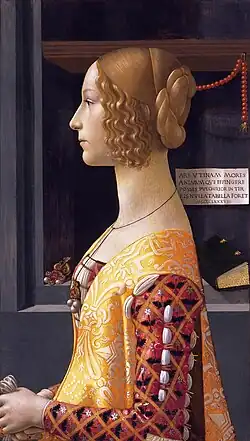 Portrait de Giovanna Tornabuoni, 1488, musée Thyssen-Bornemisza.