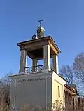 Vue de la chapelle de l'Intercession avec son clocher-belvédère