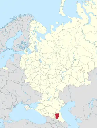 Voir la localisation en Russie européenne