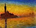 Claude Monet: Ambiance vespérale à Venise, 1908