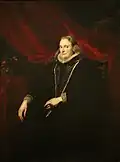 Portrait d'une noble Génoise, par Antoine van Dyck vers 1622.