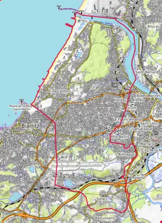 Carte topographique.